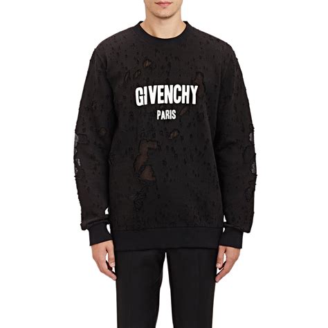 distressed men's givenchy sweater|givenchy sweater clearance men.